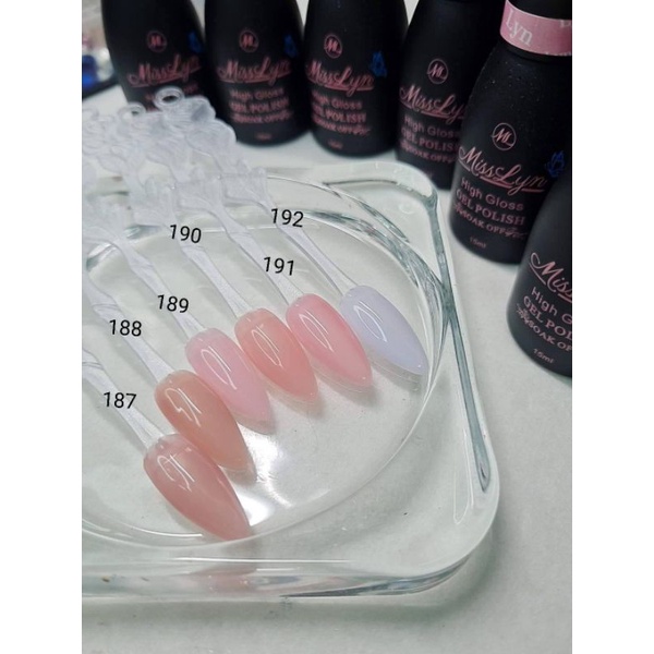 สีเจล สีทาเล็บเจล MissLyn​ Gel​ Polish​ no.181-192