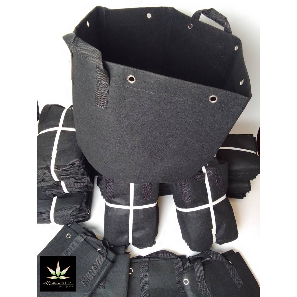 กระถางผ้าปลูกต้นไม้ Training Fabric Pot 3-5-7-10 เเกลลอน กระถางปลูกน้องกัญ เเบบมีรูสดวกเเละง่ายต่อการทำTraining