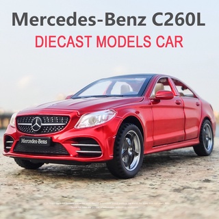 โมเดลรถยนต์จําลอง 1:32 BENZ C260L พร้อมเสียง และไฟ ของเล่นสําหรับเด็ก