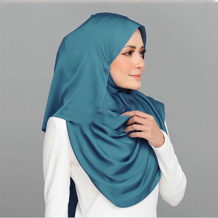 Aibins ผ้าคลุมไหล่ฮิญาบ ผ้าซาติน เนื้อแมตต์ 30 สี 180*70 ซม. 70.9*27.6 นิ้ว WJ1021