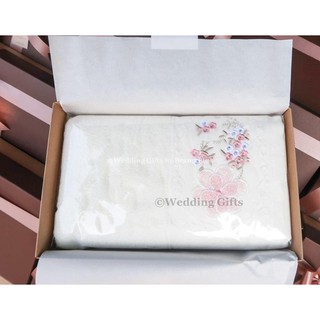 Wedding Gifts ผ้าเช็ดตัว แพคคู่ ผ้าเช็ดผม