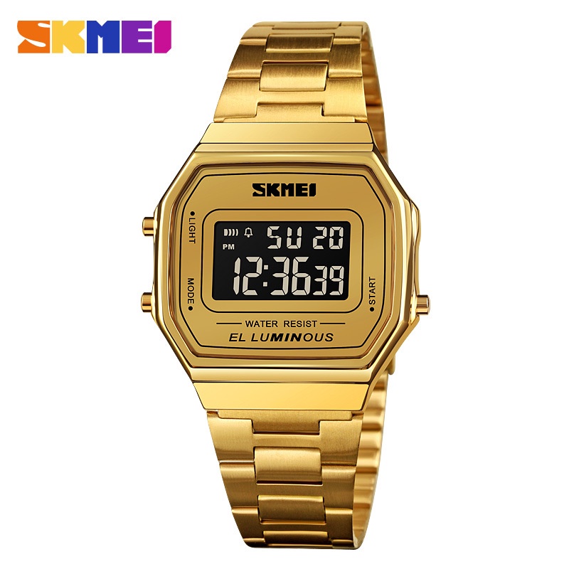 Skmei 1647 นาฬิกาข้อมืออิเล็กทรอนิกส์ ทรงสี่เหลี่ยม กันน้ํา สไตล์สปอร์ต แฟชั่นสําหรับผู้ชาย