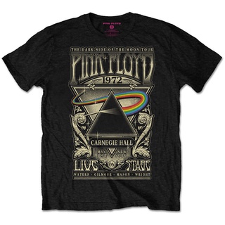 เสื้อยืดผ้าฝ้าย พิมพ์ลาย Pink Floyd Carnegie Hall 1972 Ly Licensed s สําหรับผู้ชาย DF12HJ21890Size S-5XL