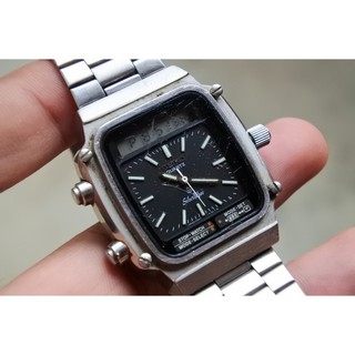 ขาย นาฬิกา ของแท้ มือสอง Vintage Seiko James Bond Seiko H357 5120 Silverwave Watch Fully สภาพสวยคลาสสิค