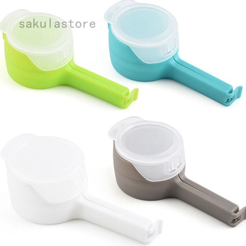 Easy Seal Pour Food Storage Bag Clip Snack Sealing Clip Keeping Fresh Sealer Clamp Kitchen Tools