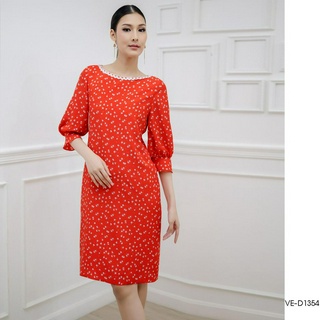 AMILA Dress VE-D1354 by VERONIQA โคโม่ จินจีร่า แขนยาว IGPU23-1