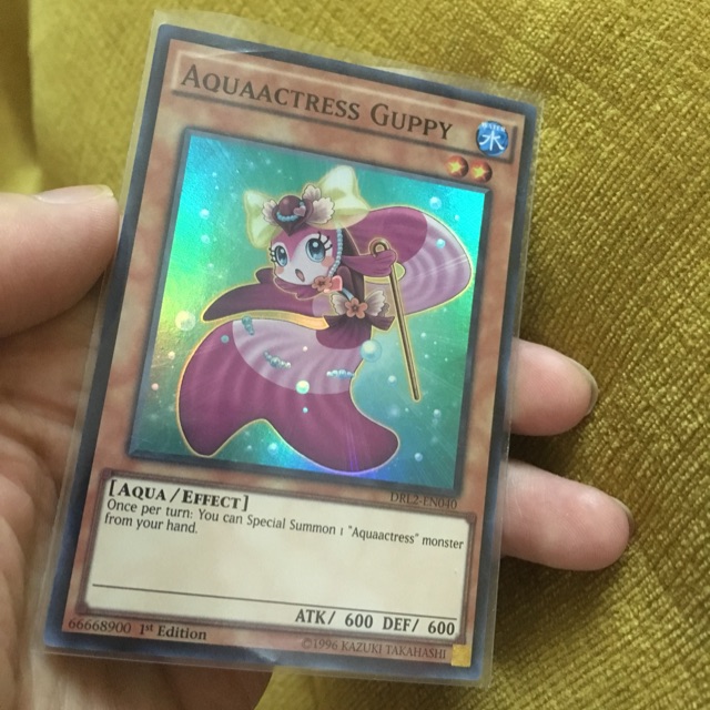 การ์ด Yugioh! Aquaactress Guppy (SR)