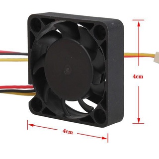 พัดลมระบายความร้อน Computer CPU Cooler Cooling PC 4 ซม. 40x40x10 มม. DC 12V