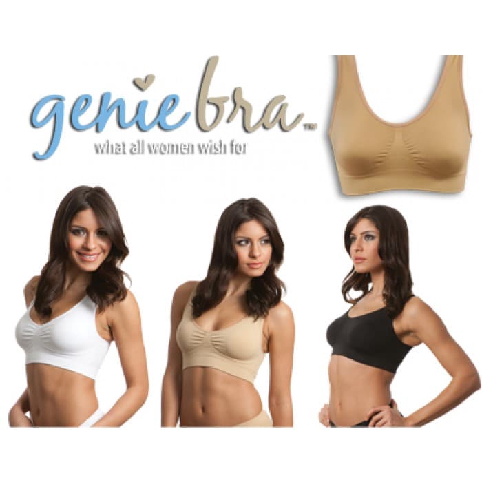 Genie Bra Genie CLASSIC Bra มี 3 ชิ้น สปอร์ตบราพร้อมคัพบรา ชุดชั้นในสตรี