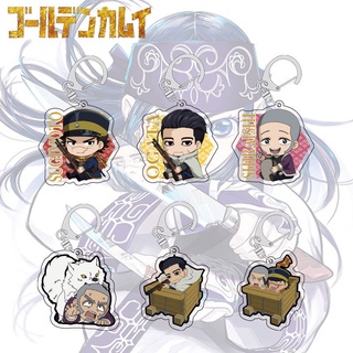 พวงกุญแจอะคริลิคกระเป๋าเป้สะพายหลังอะนิเมะ Golden Kamuy