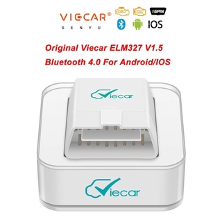 Viecar elm 327 v1.5 เครื่องสแกนเนอร์บลูทูธ 4.0 elm327 obd2 pic18f25k80 สําหรับ android ios obd2