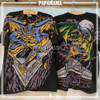 [ GARGOYLES ] LIQUID BLUE OVP โอเวอร์ปรินท์  ลิควิดบลู กากอย  วินเทจ Vtg. OVP 1996 papamama vintage