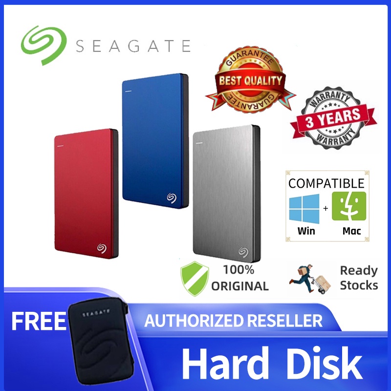 FREE Gift+Latest trend 100% original SEAGATE EXT HDD 2.5" USB3.0 BACKUP PLUS SLIM HARDDISK 1TB 2TB
