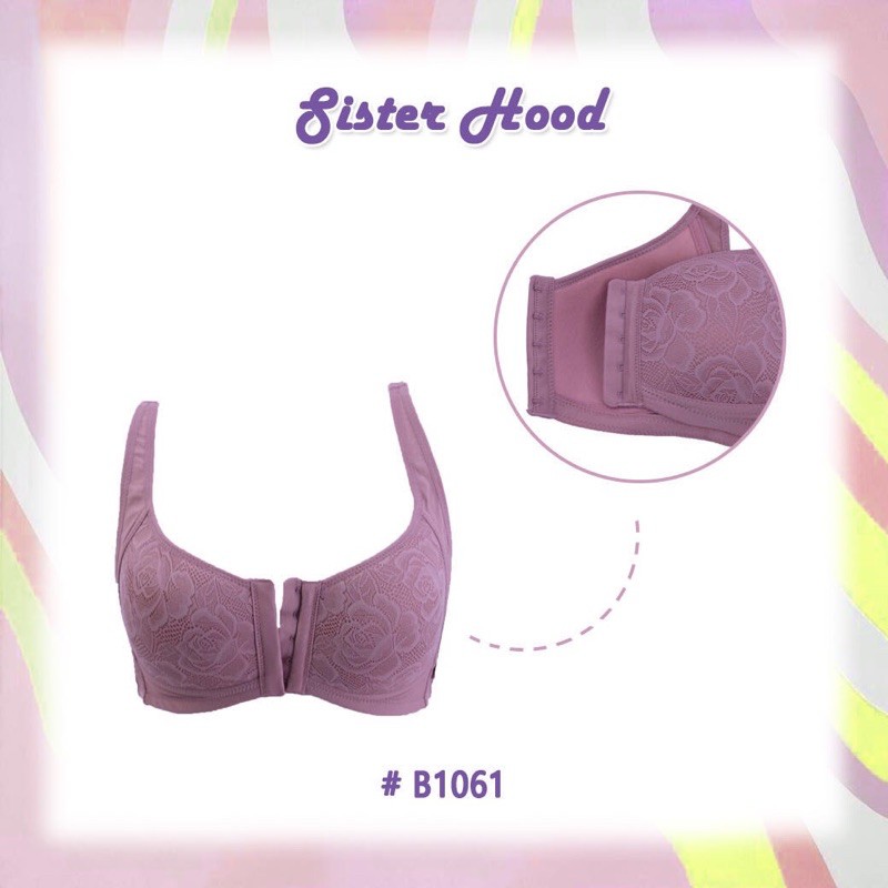 1061 เสื้อในตะขอหน้า เต้าใหญ่ ไซส์ 36,38,40,42 SISTERHOOD