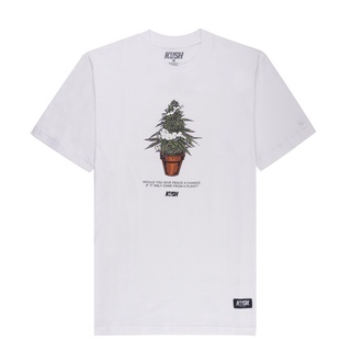 เสื้อเด็กหญิง - เสื้อยืด KUSH Co. แพลนท์ (สีขาว) ผ้าฝ้าย 100%