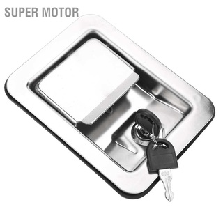 Super Motor Paddle Latch 304 Stainless Steel Handle Lock Keys Kit for Unit Construction Machinery