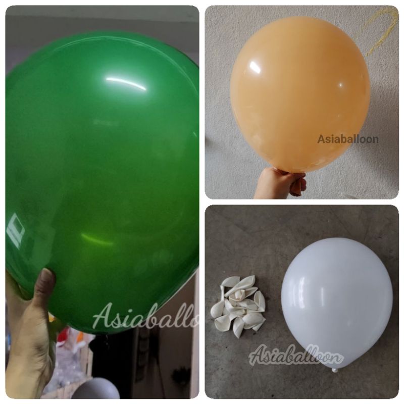ถูกสุด โล๊ะ⚡️ASIABALLOON 100ใบ 12นิ้วธรรมดา ลูกโป่ง อ่านก่อนสั่ง - รูปที่ 2
