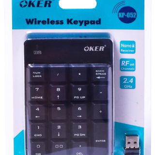 Keypad Wireless แป้นตัวเลขไร้สาย Oker KP-052  / K2610