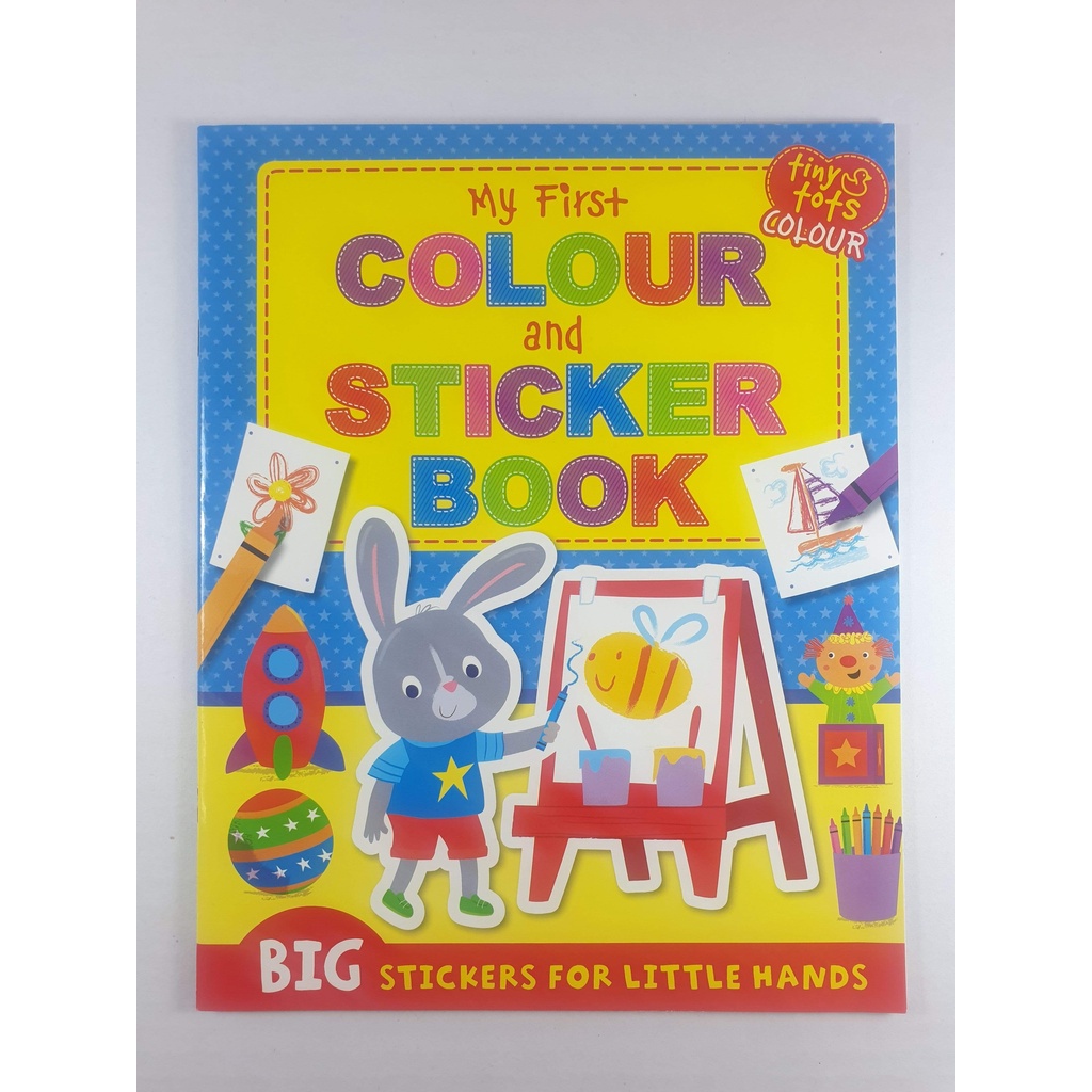 BBW หนังสือ Tiny Tots Big Sticker Colour: My First Colour And Sticker Book ISBN: 9781788100465
