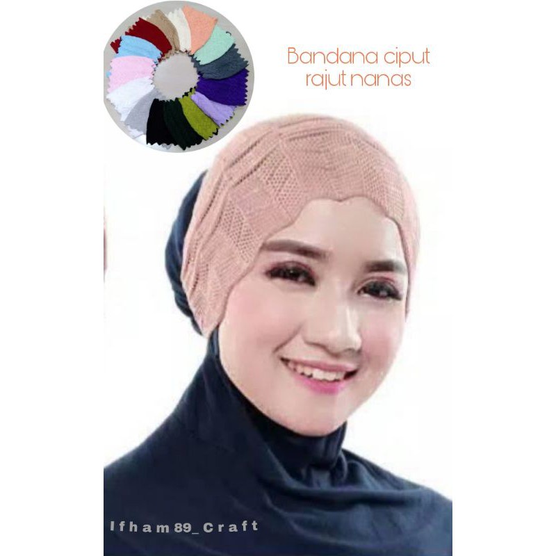 ถัก CIPUT ZIGZAG NENEK INNER ANTI PUSING ZIGZAG NINI DALEMAN HIJAB VEIL