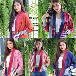 เสื้อคลุมผ้าฝ้ายพื้นเมืองหลากสี สวยดูดี เหมาะกับทุกวัย