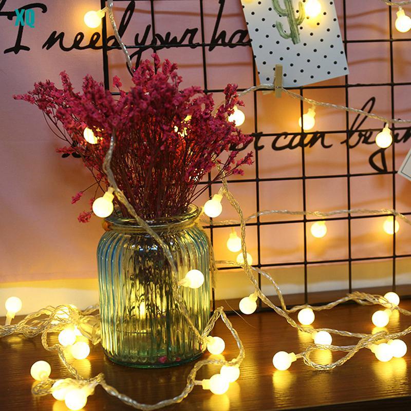 ☆Cherry Balls LED Fairy String Lights Battery USB Wedding Christmas ...