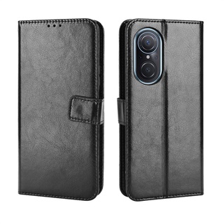 เคสโทรศัพท์หนัง PU ฝาพับแม่เหล็ก พร้อมช่องใส่บัตร สําหรับ Huawei NOVA 9 SE