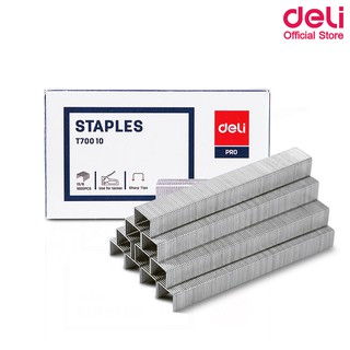 Deli T70010 Staples ลวดยิงบอร์ด ลูกแม็กยิงบอร์ด เบอร์ 13/8 สำหรับเครื่องยิง Rapid เย็บได้ 1,000 ครั้ง แพ็ค 1 ชิ้น