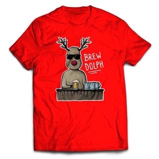เสื้อยืดผ้าฝ้าย เสื้อยืดคริสต์มาสMERRY CHRISTMAS Red Festive Funny T-Shirt T Shirt Baju Shirts Short Sleeve [XS-5XL] CHR