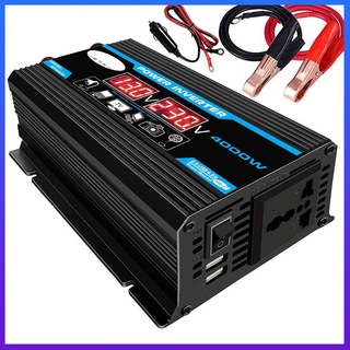 🔥ถูกสุด🔥【พร้อมส่ง】เครื่องแปลงไฟอินเวอร์เตอร์ 4000 W 12v To 220 V / 110 V Dual Usb Led สําหรับรถยนต์