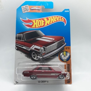 รถเหล็ก Hotwheels 63 CHEVY ll สีแดง (ib21)