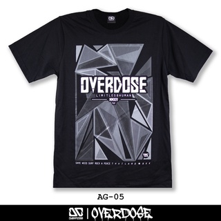 💙DRG💙Overdose T-shirt เสื้อยืดคอกลม สีดำ รหัส AG-05(โอเวอโดส)