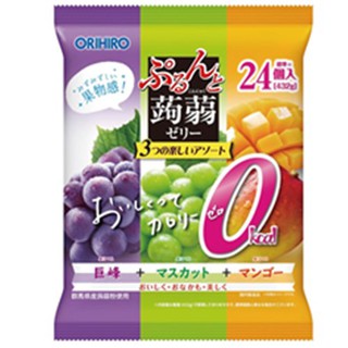 เยลลี่บุก รสผลไม้ Orihiro Jelly 24 ชิ้น