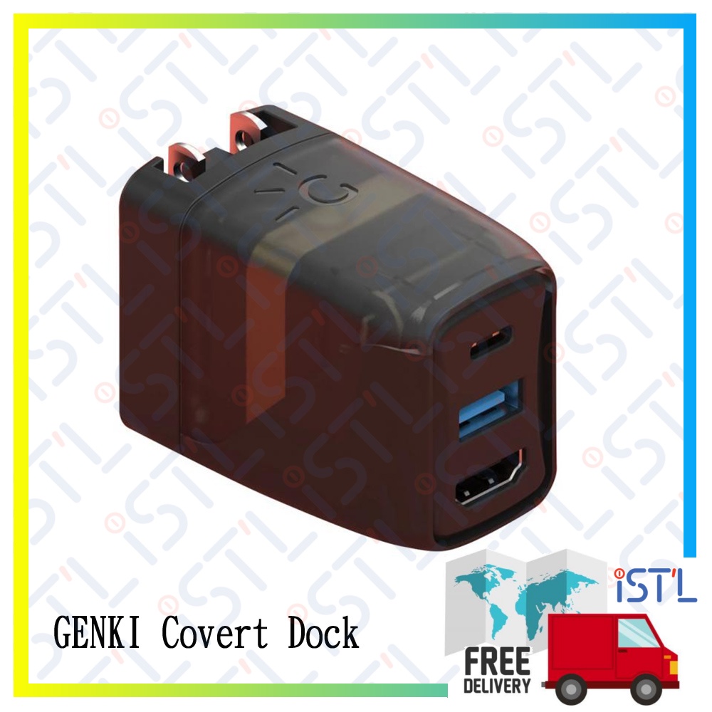 GENKI Covert Dock (Portable HDMI / HDTV Dock+Quick Charger) for Nintendo Switch