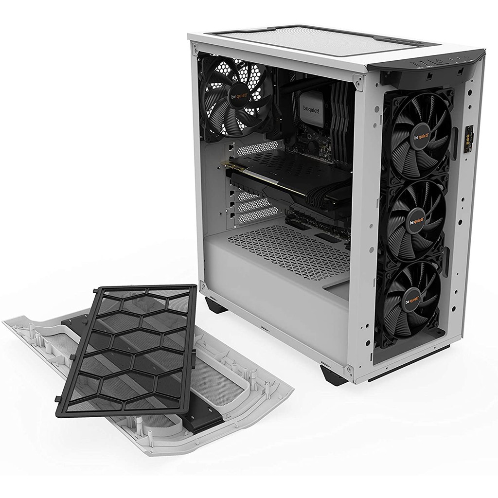 BE QUIET! Pure Base 500DX Black, White ATX ARGB, 3Fan, เคส tempered glass Case BGW37 BGW3