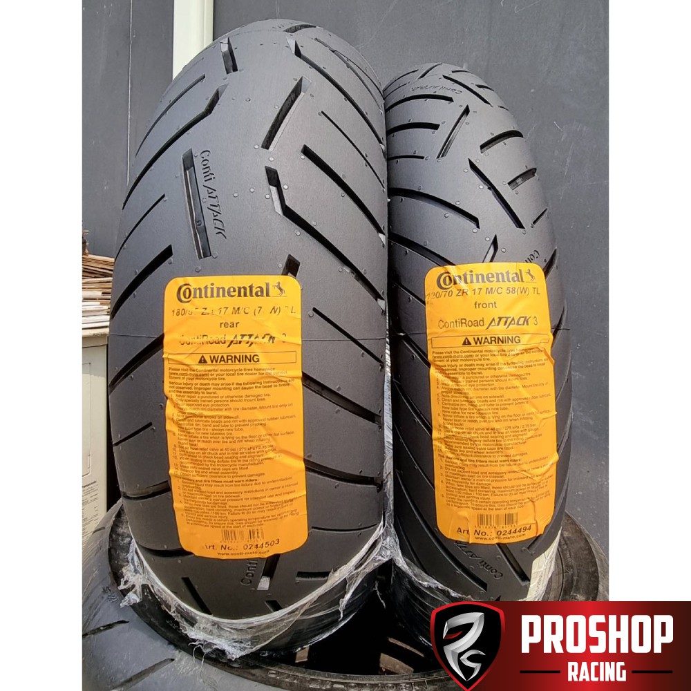 【メーカー直送】 タイヤ Continental Conti Road Attack 3スポーツツーリング120 70ZR19 60Wフロント