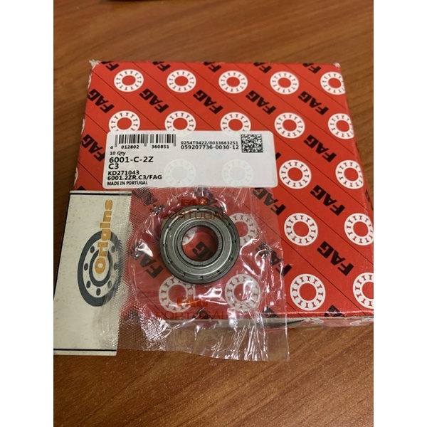 แบริ่ง 6001 ZZ C3 FAG ORIGINAL 6001ZZC3