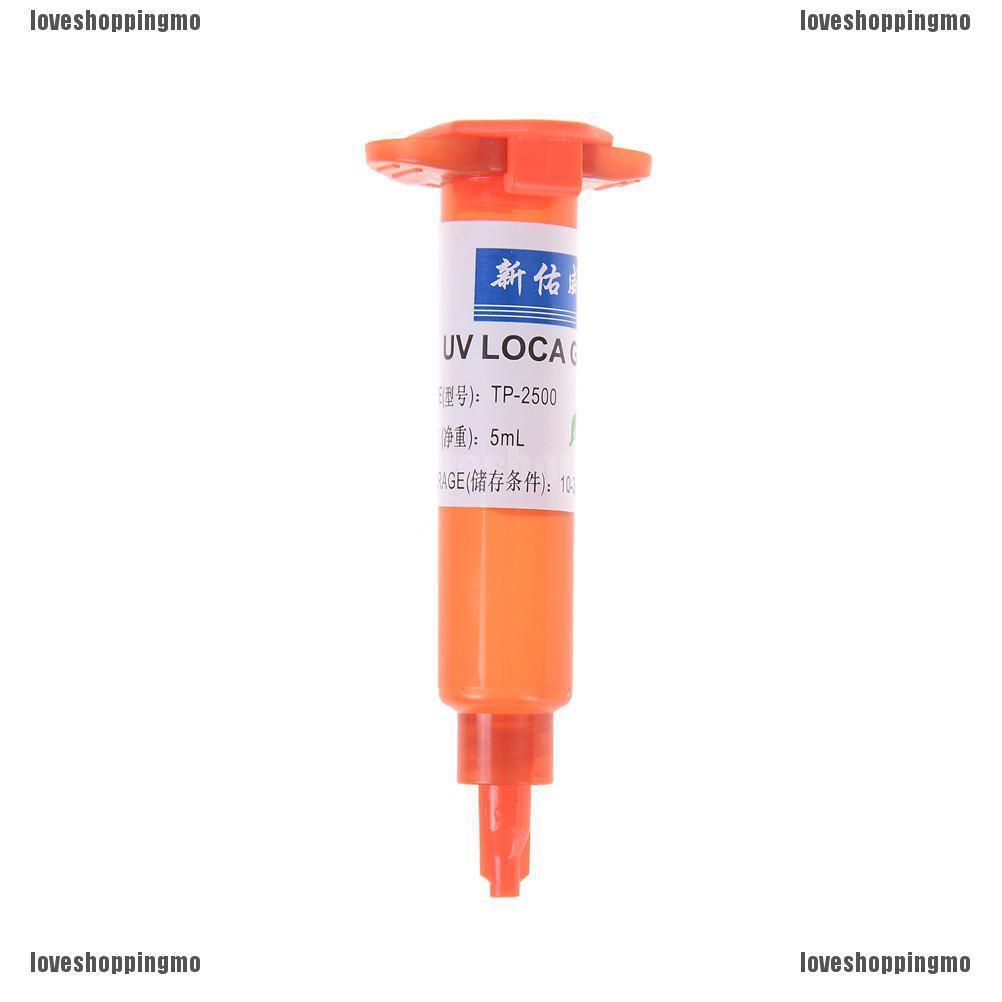 Tp-2500 กาว UV LOCA ลิควิดออปติคอล กาวใส สําหรับโทรศัพท์มือถือ กระจก