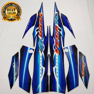 Striping Yamaha Vega r new 2007 2008 ลิสต์สีฟ้า คุณภาพมาตรฐาน