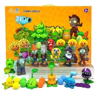 【เก็บเงินปลายทาง】ของเล่นเด็ก พืช ซอมบี้ พืชซอมบี้ ของเล่นโมเดล Plants vs Zombies /ฟิกเกอร
