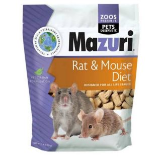 Mazuri Rat &amp; Mouse มาซูริ อาหาร หนูเเรท หนูเม้าท์ ขนาด 0.9 กิโลกรัม