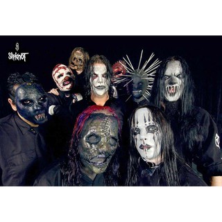 โปสเตอร์ รูปถ่าย วง ดนตรี ร็อก เฮฟวีเมทัล สลิปน็อต Slipknot 1965 POSTER 24”x35” American Rock Punk Heavy Metal v8