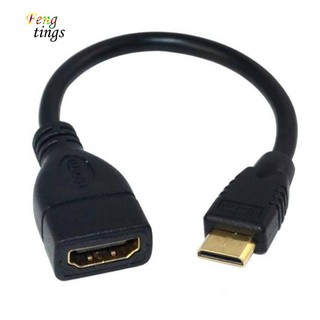 อะแดปเตอร์แปลงสายเคเบิ้ล 1.4V Mini HD 1080P HDMI Female to Male สําหรับโปรเจคเตอร์