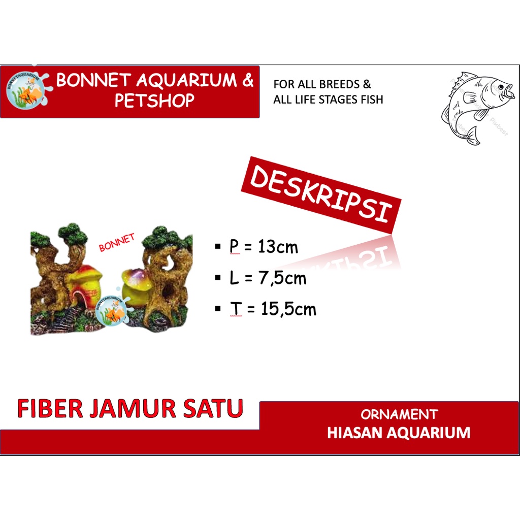 ไฟเบอร์ MUSHROOM AQUARIUM DECORATIVE TOY ONE AQUARIUM DECORATIVE ORNNAMENT