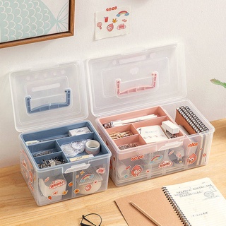 กล่องทิชชู่ Student Notebook และ Paper TAPE Desktop Storage กล่องใส่ Notebook สติกเกอร์คัดแยกกล่องบรรจุสินค้าหลายชิ้น