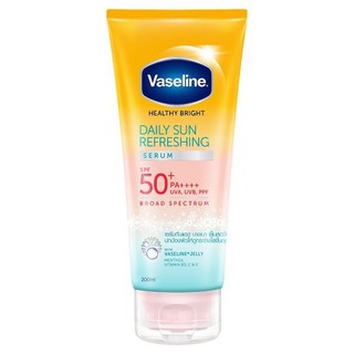 Vaseline Healthy Bright Daily Sun Refreshing Serum วาสลีน เฮลธี้ ไบรท์ ซัน รีเฟรชชิ่งเซรั่มกันแดด 200 มล.