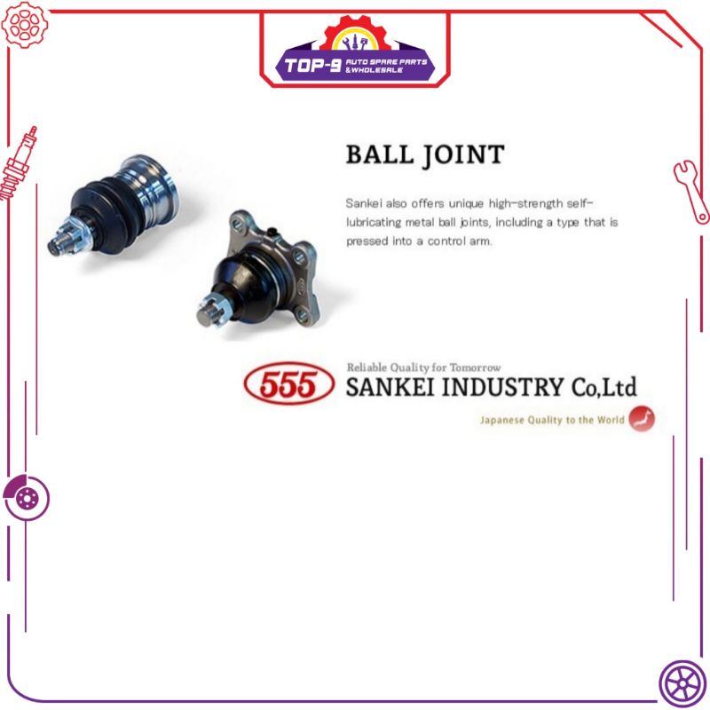 HONDA ACCORD T2A 13Y BALL JOINT SB-H542 1SET 2PC THREE FIVE 555