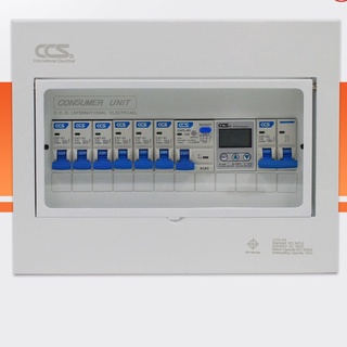 ตู้คอนซูเมอร์ Consumer Unit ตู้ครบชุด 6 ช่อง กันดูด+ป้องกันไฟตก/ไฟเกิน แบรนด์ CCS รุ่น CCULV-06+6 (รับประกัน 5 ปี)