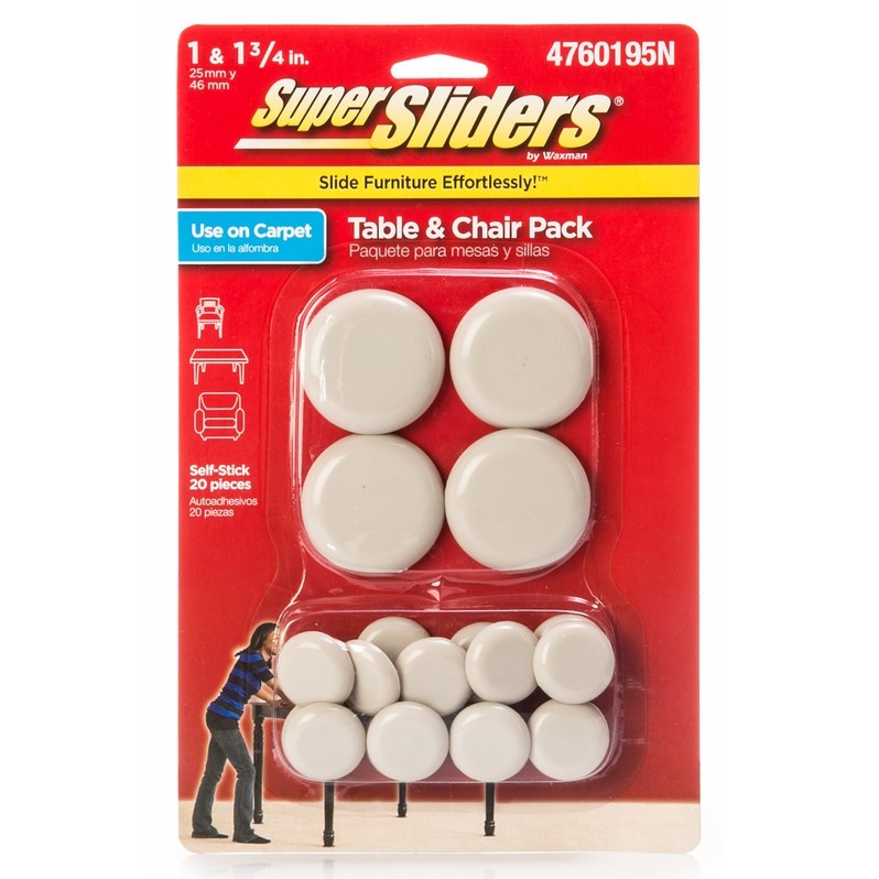 SUPER SLIDERS BY Waxman ซูเปอร์สไลเดอร์แผ่นรองเลื่อนเฟอร์นิเจอร์ ขนาด