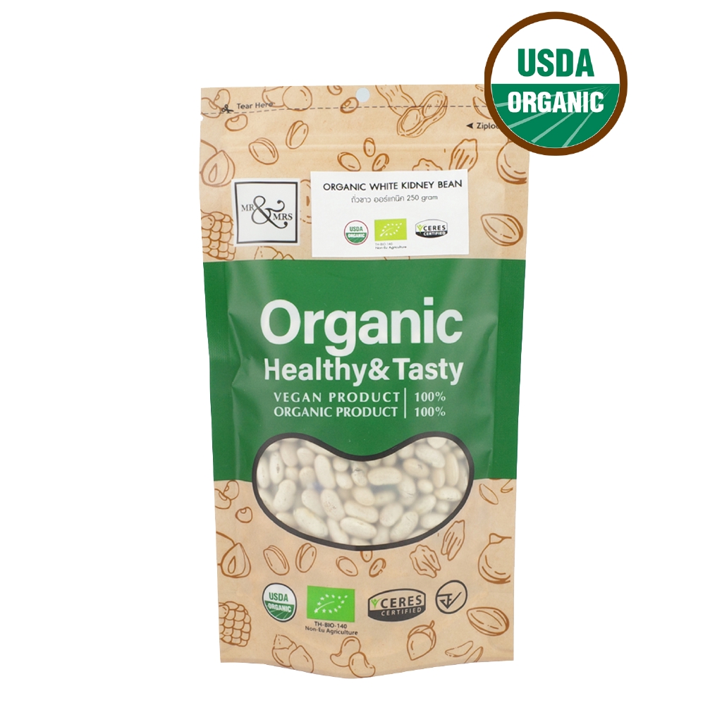 Mr. & Mrs. White Kidney Bean เมล็ดถั่วขาว (250 gm)